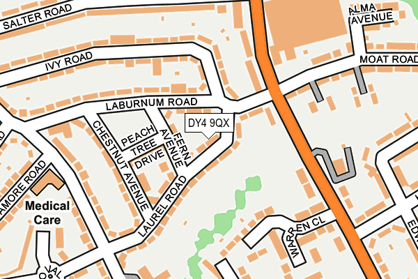 DY4 9QX map - OS OpenMap – Local (Ordnance Survey)
