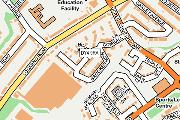 DY4 9RA map - OS OpenMap – Local (Ordnance Survey)