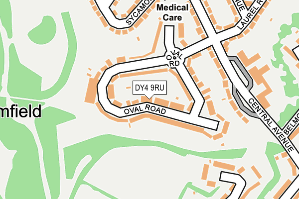 DY4 9RU map - OS OpenMap – Local (Ordnance Survey)
