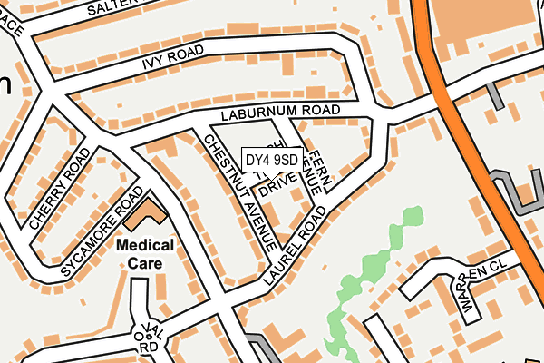 DY4 9SD map - OS OpenMap – Local (Ordnance Survey)