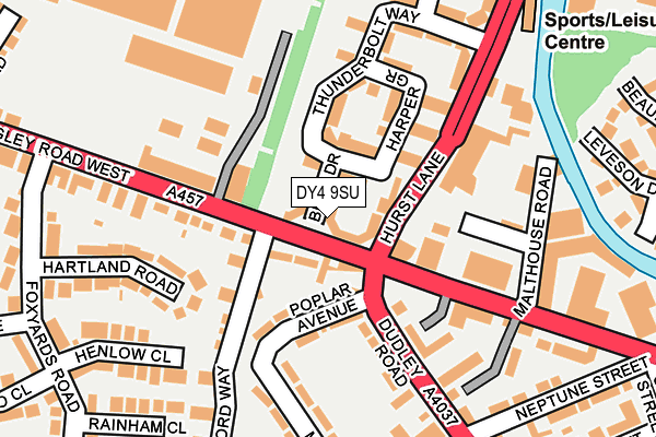 DY4 9SU map - OS OpenMap – Local (Ordnance Survey)