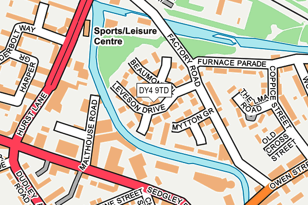 DY4 9TD map - OS OpenMap – Local (Ordnance Survey)