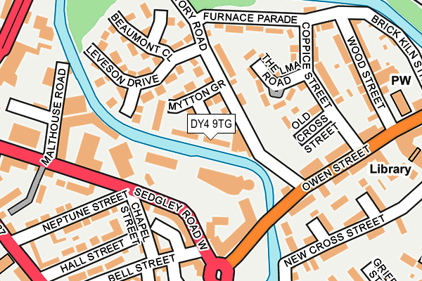 DY4 9TG map - OS OpenMap – Local (Ordnance Survey)