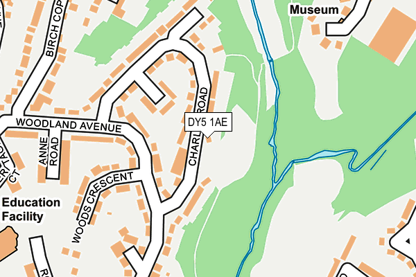 DY5 1AE map - OS OpenMap – Local (Ordnance Survey)
