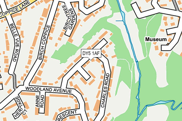 DY5 1AF map - OS OpenMap – Local (Ordnance Survey)