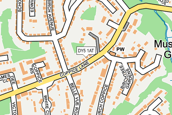 DY5 1AT map - OS OpenMap – Local (Ordnance Survey)