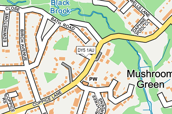 DY5 1AU map - OS OpenMap – Local (Ordnance Survey)