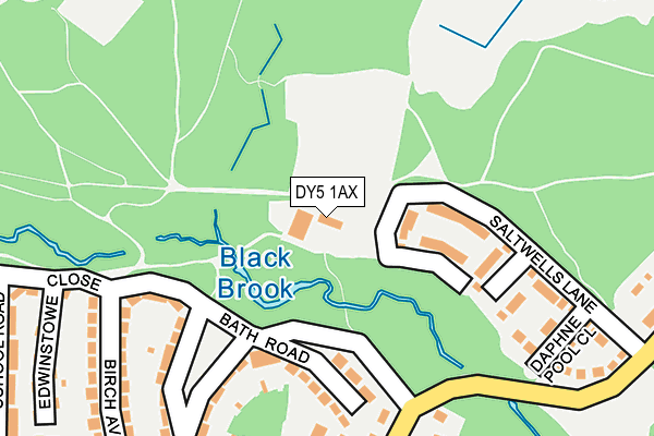 DY5 1AX map - OS OpenMap – Local (Ordnance Survey)