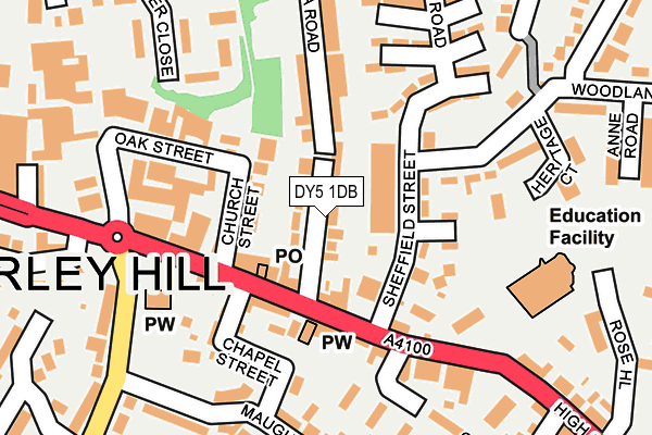 DY5 1DB map - OS OpenMap – Local (Ordnance Survey)