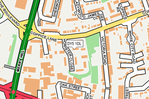 DY5 1DL map - OS OpenMap – Local (Ordnance Survey)