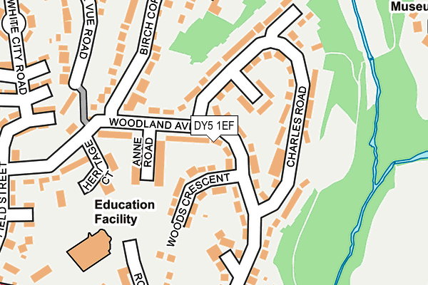 DY5 1EF map - OS OpenMap – Local (Ordnance Survey)