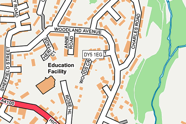 DY5 1EG map - OS OpenMap – Local (Ordnance Survey)