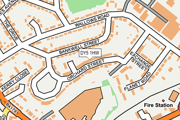 DY5 1HW map - OS OpenMap – Local (Ordnance Survey)