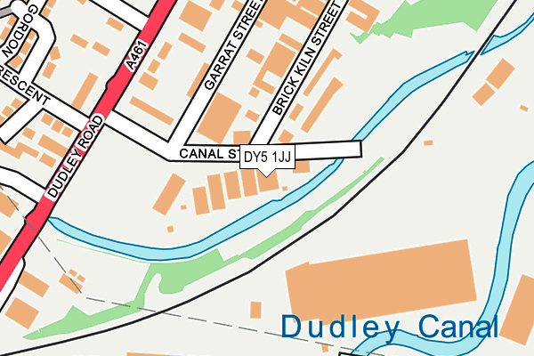Map of BRIERLEY HILL SELF STORAGE LTD at local scale