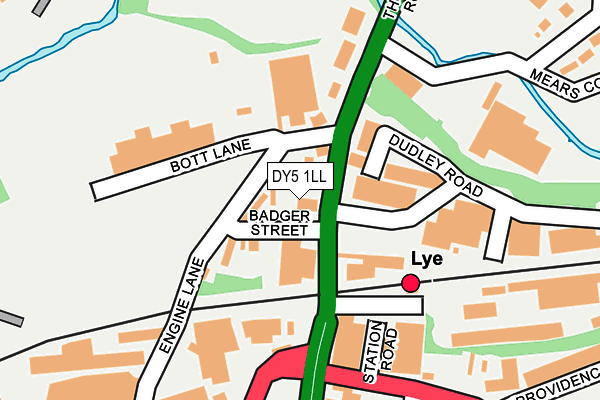 DY5 1LL map - OS OpenMap – Local (Ordnance Survey)