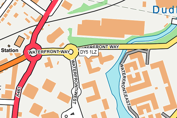 DY5 1LZ map - OS OpenMap – Local (Ordnance Survey)