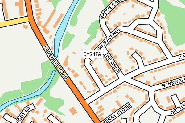 DY5 1PA map - OS OpenMap – Local (Ordnance Survey)