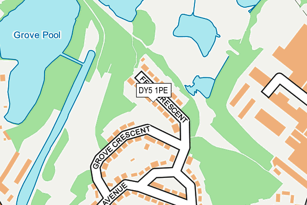 DY5 1PE map - OS OpenMap – Local (Ordnance Survey)