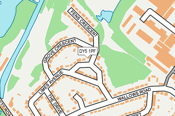 DY5 1PF map - OS OpenMap – Local (Ordnance Survey)