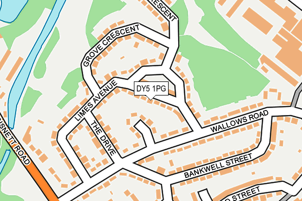 DY5 1PG map - OS OpenMap – Local (Ordnance Survey)