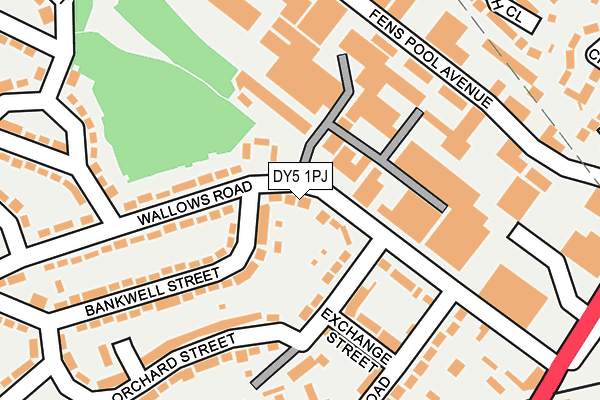 DY5 1PJ map - OS OpenMap – Local (Ordnance Survey)