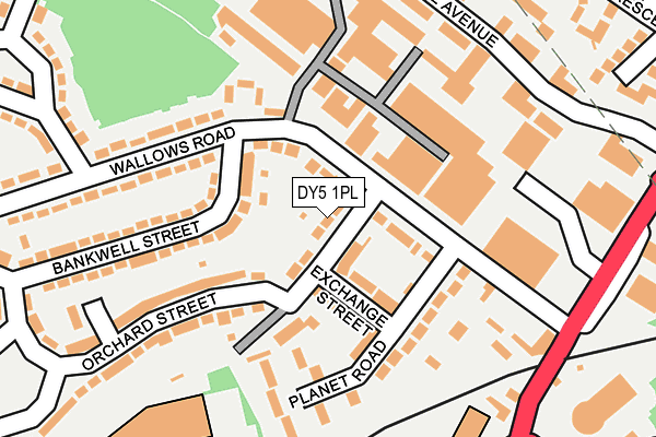 DY5 1PL map - OS OpenMap – Local (Ordnance Survey)
