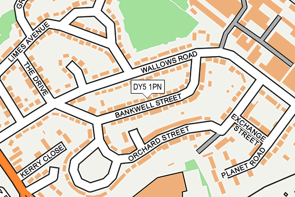 DY5 1PN map - OS OpenMap – Local (Ordnance Survey)
