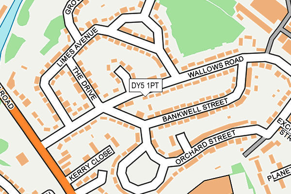 DY5 1PT map - OS OpenMap – Local (Ordnance Survey)