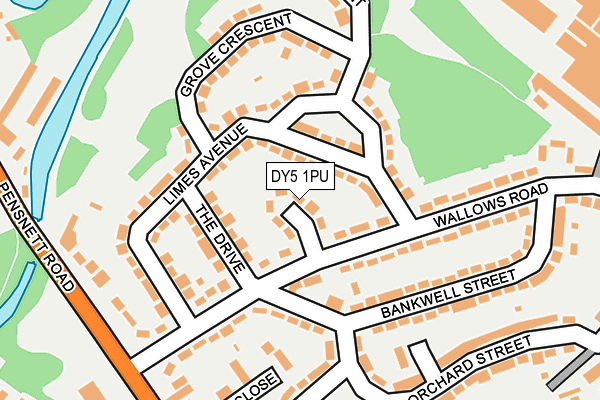 DY5 1PU map - OS OpenMap – Local (Ordnance Survey)