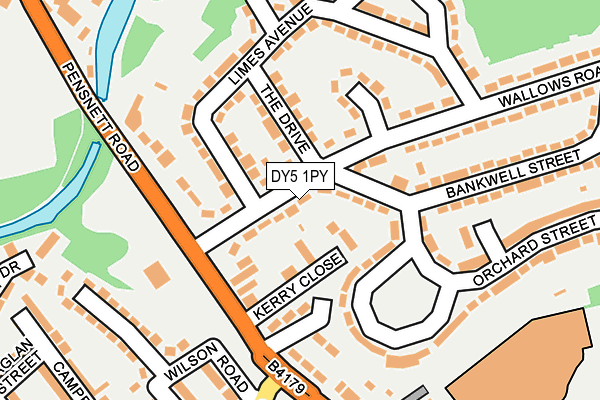 DY5 1PY map - OS OpenMap – Local (Ordnance Survey)