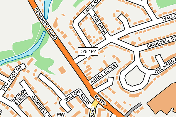 DY5 1PZ map - OS OpenMap – Local (Ordnance Survey)