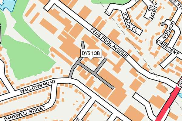 DY5 1QB map - OS OpenMap – Local (Ordnance Survey)