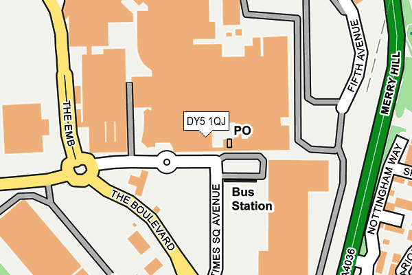 DY5 1QJ map - OS OpenMap – Local (Ordnance Survey)