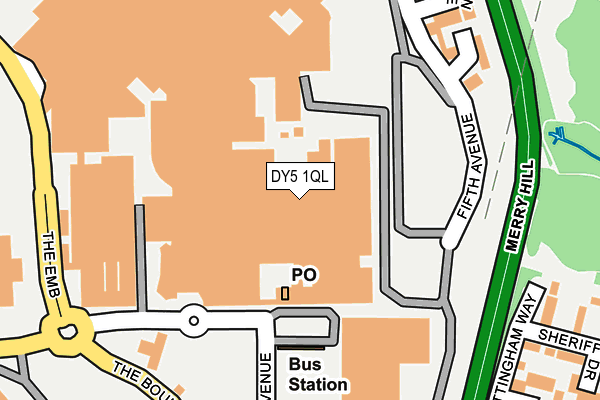 DY5 1QL map - OS OpenMap – Local (Ordnance Survey)