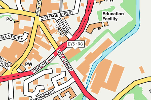 DY5 1RG map - OS OpenMap – Local (Ordnance Survey)