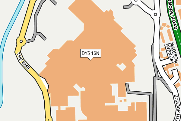 DY5 1SN map - OS OpenMap – Local (Ordnance Survey)