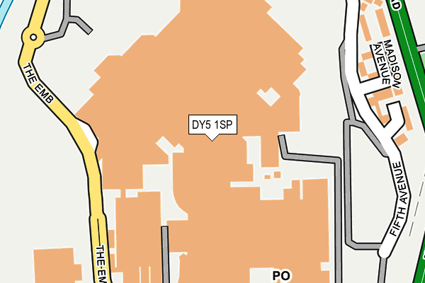 DY5 1SP map - OS OpenMap – Local (Ordnance Survey)