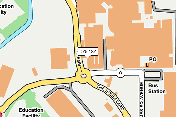 DY5 1SZ map - OS OpenMap – Local (Ordnance Survey)