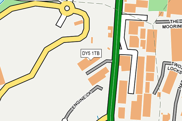 DY5 1TB map - OS OpenMap – Local (Ordnance Survey)