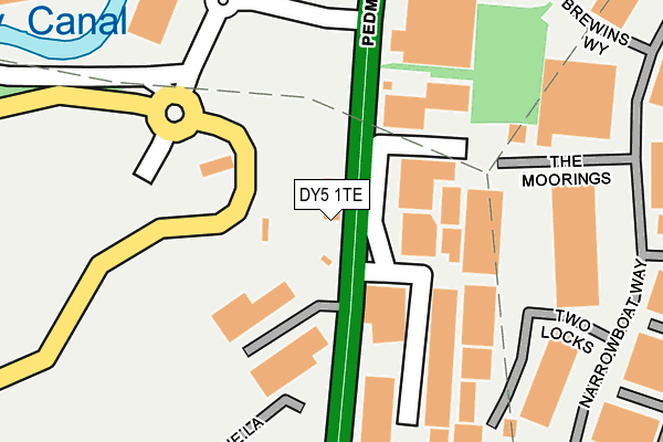 DY5 1TE map - OS OpenMap – Local (Ordnance Survey)