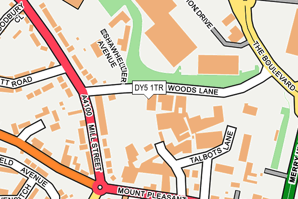 DY5 1TR map - OS OpenMap – Local (Ordnance Survey)