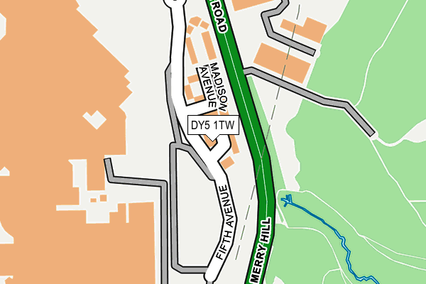 DY5 1TW map - OS OpenMap – Local (Ordnance Survey)
