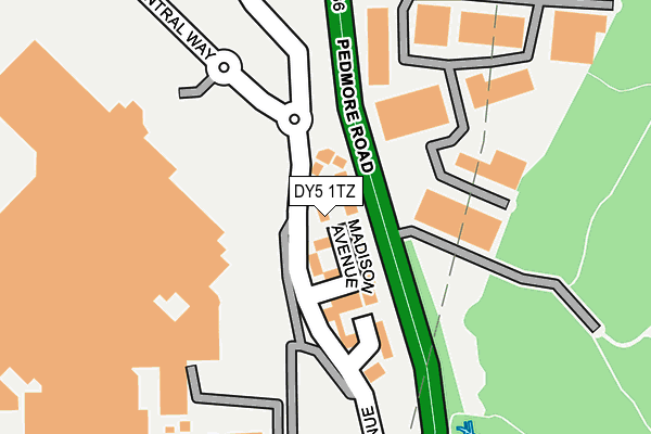 DY5 1TZ map - OS OpenMap – Local (Ordnance Survey)