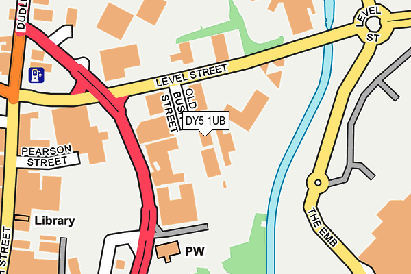 DY5 1UB map - OS OpenMap – Local (Ordnance Survey)