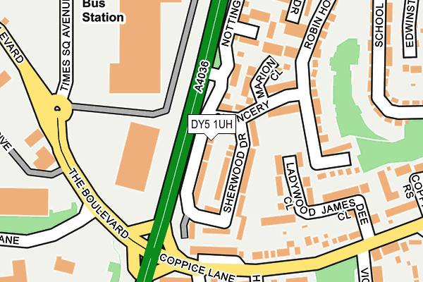 DY5 1UH map - OS OpenMap – Local (Ordnance Survey)