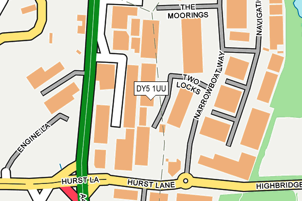 DY5 1UU map - OS OpenMap – Local (Ordnance Survey)