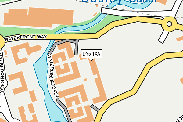 DY5 1XA map - OS OpenMap – Local (Ordnance Survey)