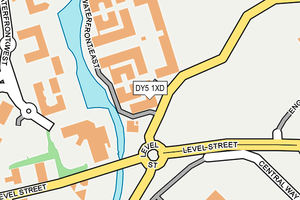 DY5 1XD map - OS OpenMap – Local (Ordnance Survey)