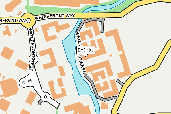 DY5 1XJ map - OS OpenMap – Local (Ordnance Survey)