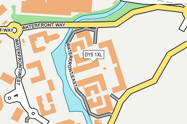 DY5 1XL map - OS OpenMap – Local (Ordnance Survey)